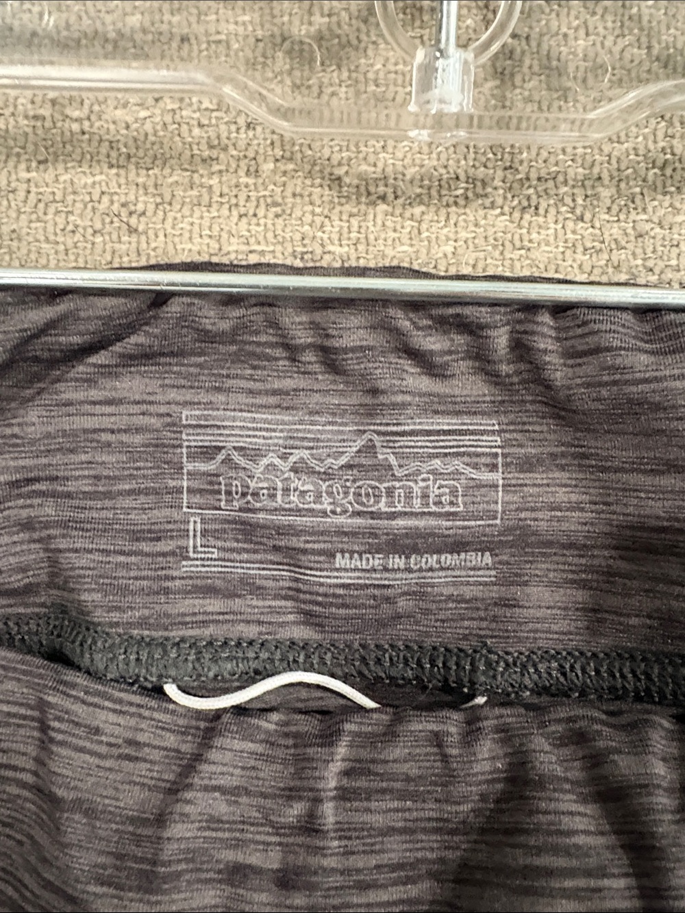Patagonia Women's Black Heather Athletic Shorts - Picture 2 of 8